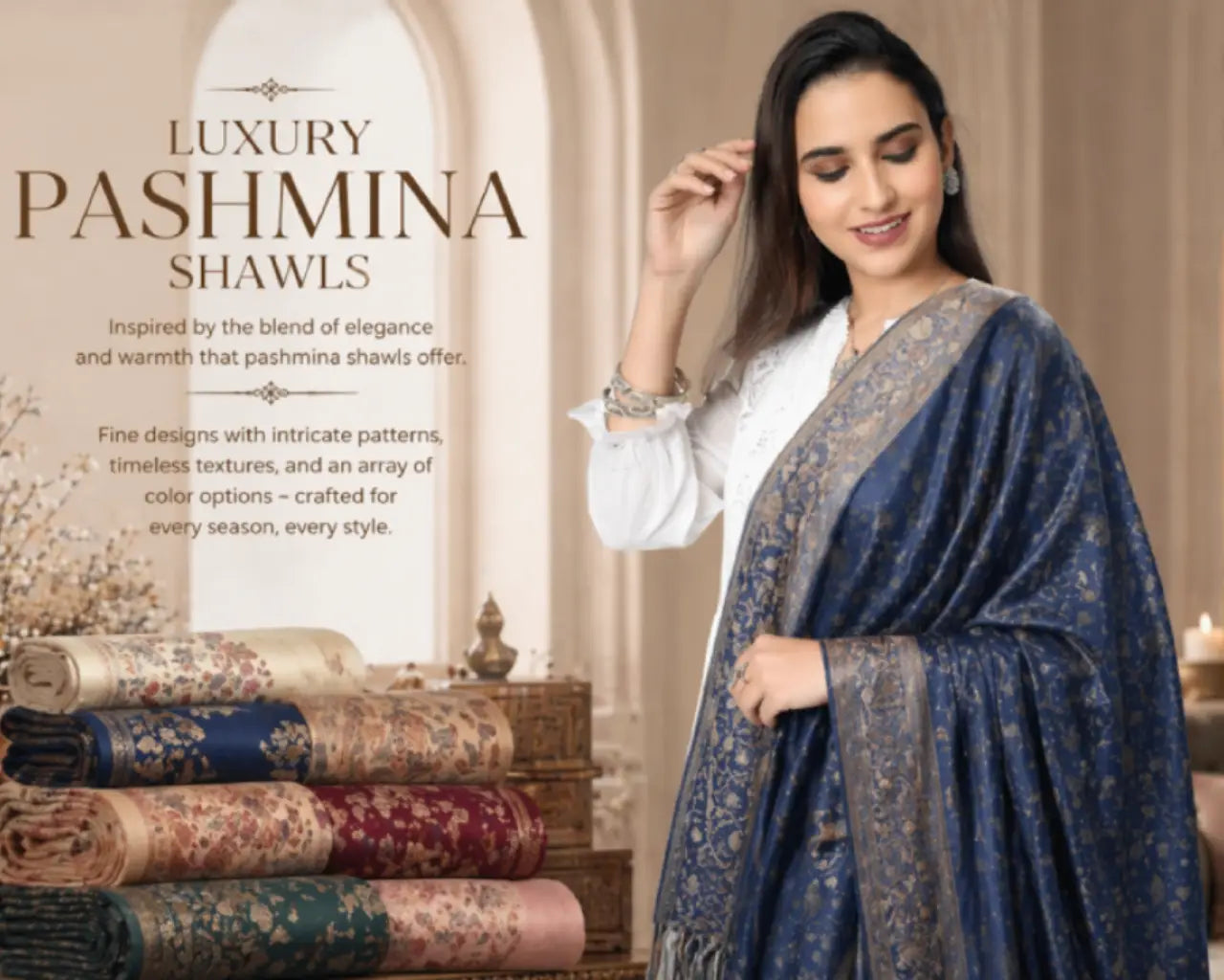 How to Choose the Best Luxury Pashmina Shawls Online in India?